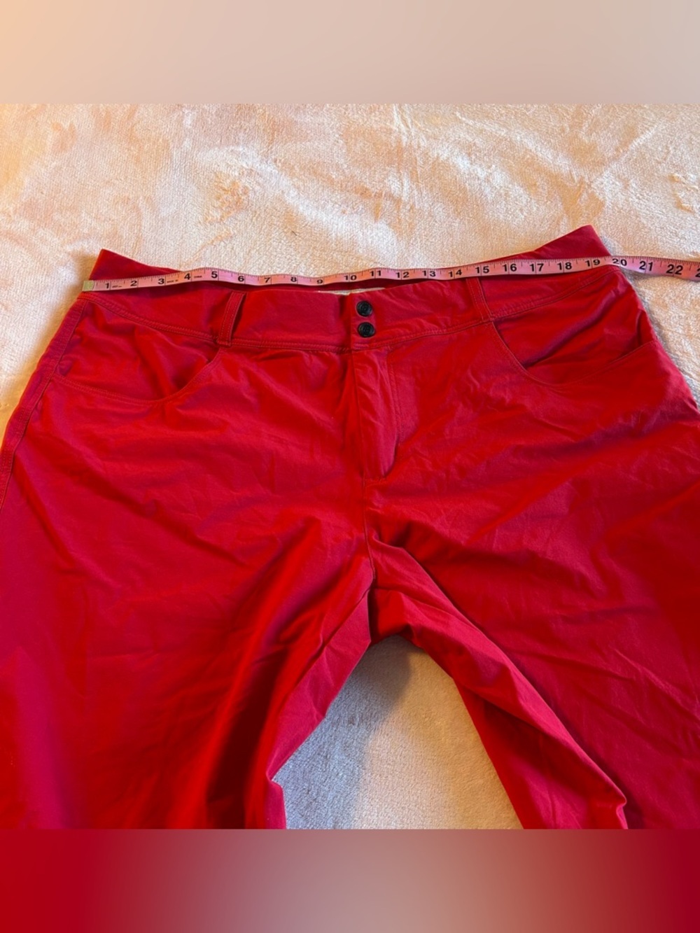 Killtec red long shorts size 16 stretch hiking gorpcore outdoors - Picture 7 of 9